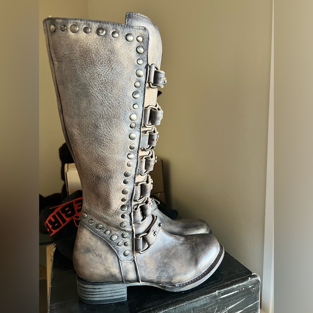 Freebird Leather Rory Moto Boots 
NIB NEW Size 7